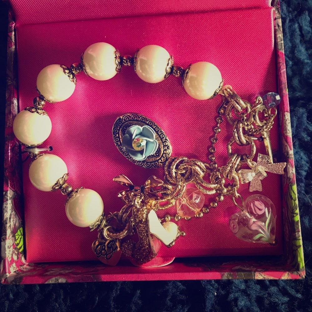 Brand new charmed bracelet from Betsey Johnson